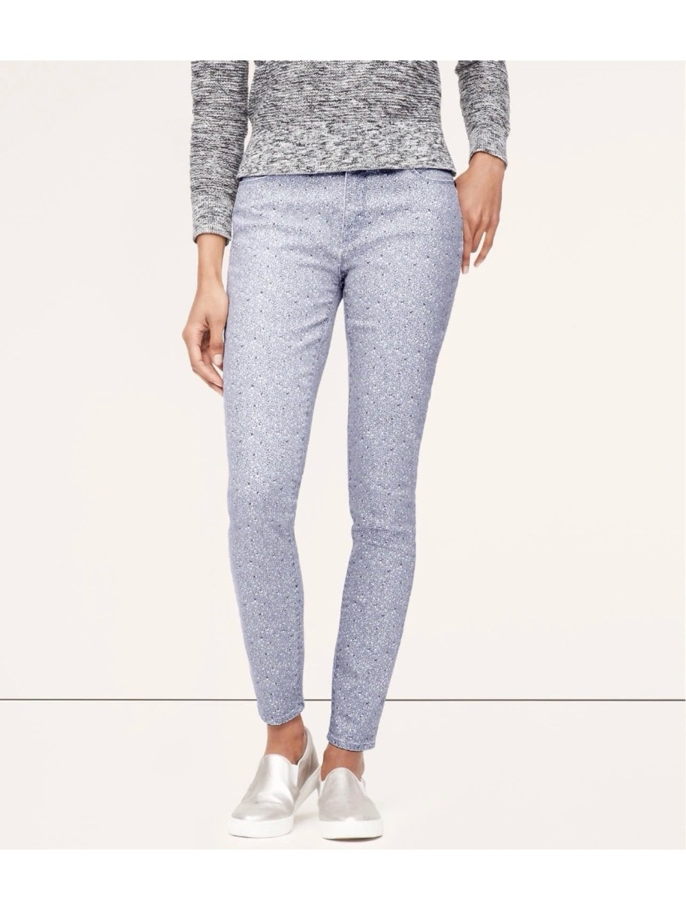 NEW✨LOFT Curvy High Waist Skinny Ankle Jeans / Periwinkle